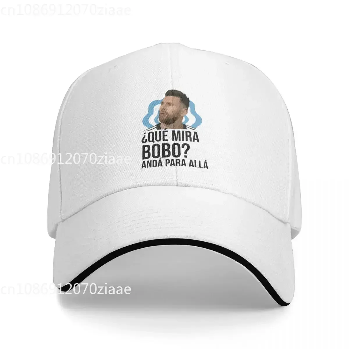 Que Mira Bobo Anda Pa Alla Baseball Cap Casual Messi Sandwich Caps for Men Women Adjustable Caps Hat Activities