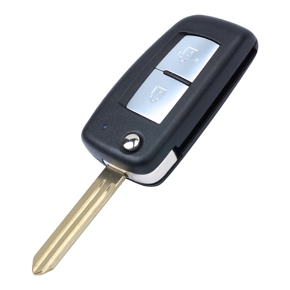 DIYKEY Upgraded Flip Remote Key Fob 2 Button for 2014 2015 2016 2017 Nissan Micra Note 433MHz PCF7961A HITAG 2 ID46 TWB1G766