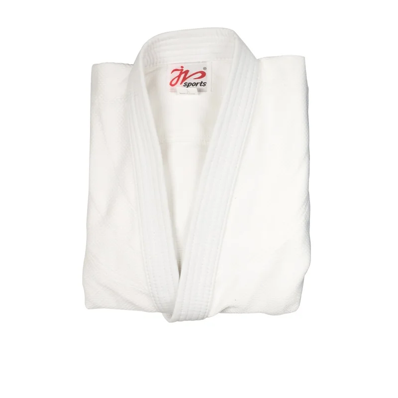 IJF-traje profesional de artes marciales para hombre y mujer, uniforme de Judo, Kimono de un solo tejido, blanco y azul, aprobado por IJF