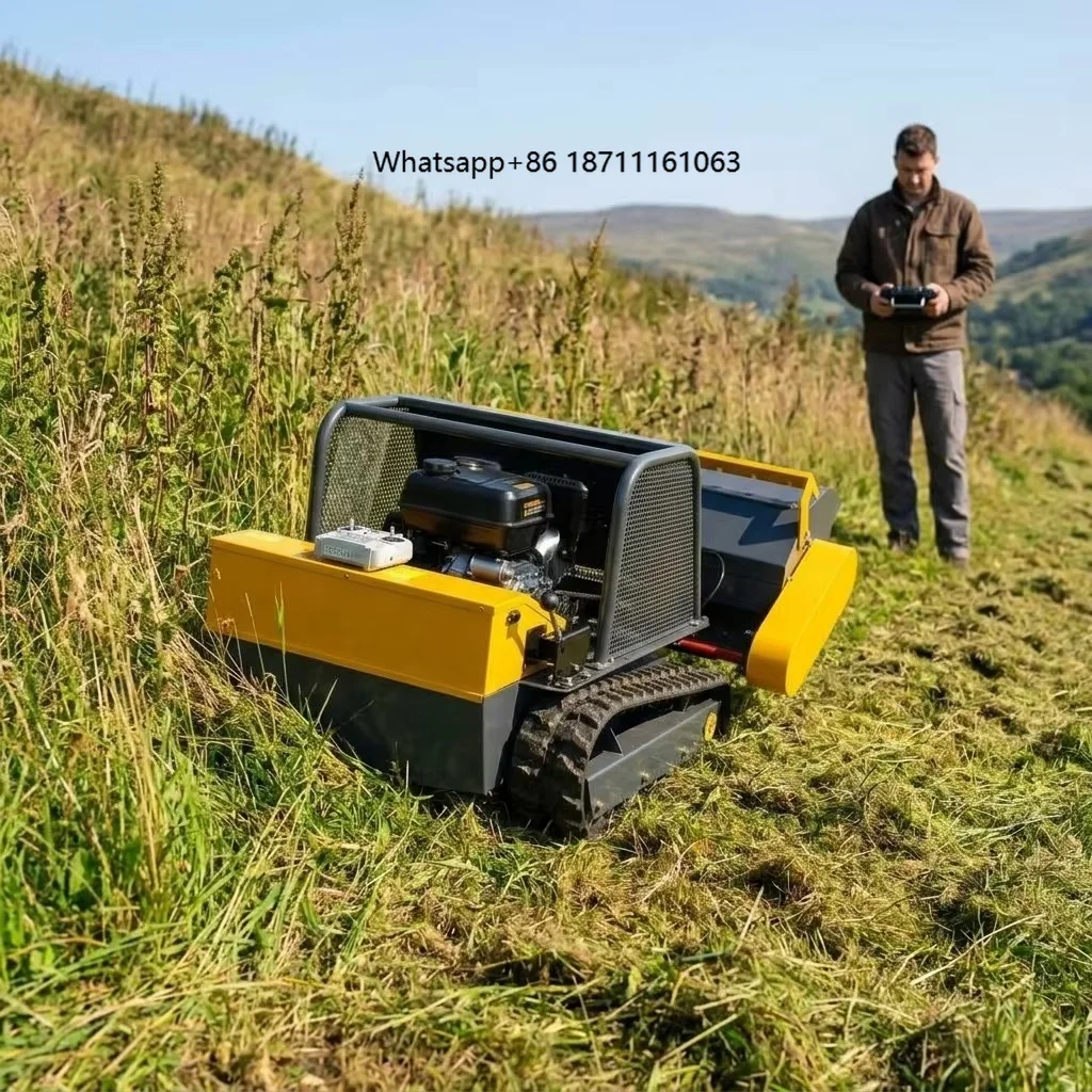 Multifunctional  Crawler Lawn Mower Robotic Grass Trimmer Suitable for Hillside Weeding Jobs