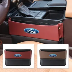 Car Seat Gap Storage Box Leathe Auto Seat Side Slit Orgianizer For Ford Focus MK2 MK3 Ranger Fiesta S MAX Mustang Mondeo Taurus