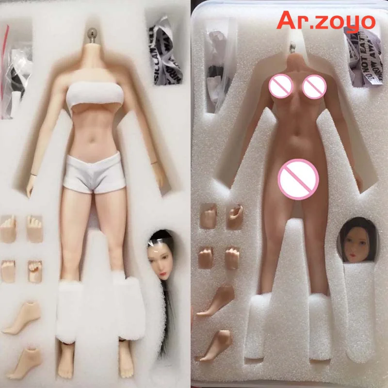 TBLeague PHMB2018-T01A T01B 1/12 Pale Suntan Seamless Medium Breast Girl Body 6'' Female Action Figure Model Hobby Collection