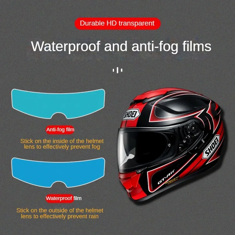 

Motorcycle Helmet High Definition Anti-fog Lens Sticker Scooter Riding Helm Visor Rainproof Film Waterproof Universal