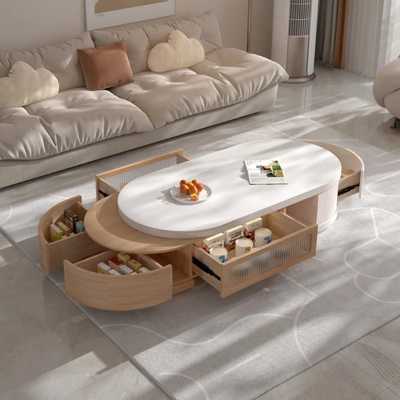 

Luxury Modern Coffee Tables Design Decoration Space Saving Salon Coffee Tables Living Room Floor Mesa De Centro Sala Furniture