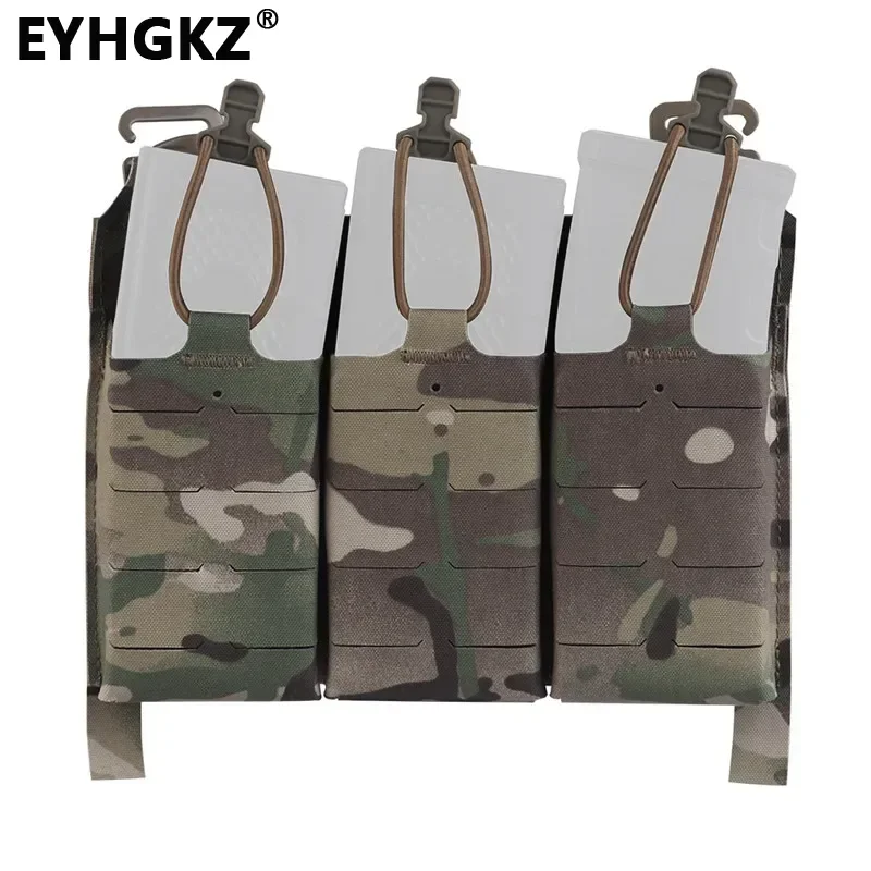 EYHGKZ Tactical Pouch Triple Mag Plate Hunting Magazine Outdoor Bags CS Shooting Paintball Accessories Molle System Equipment