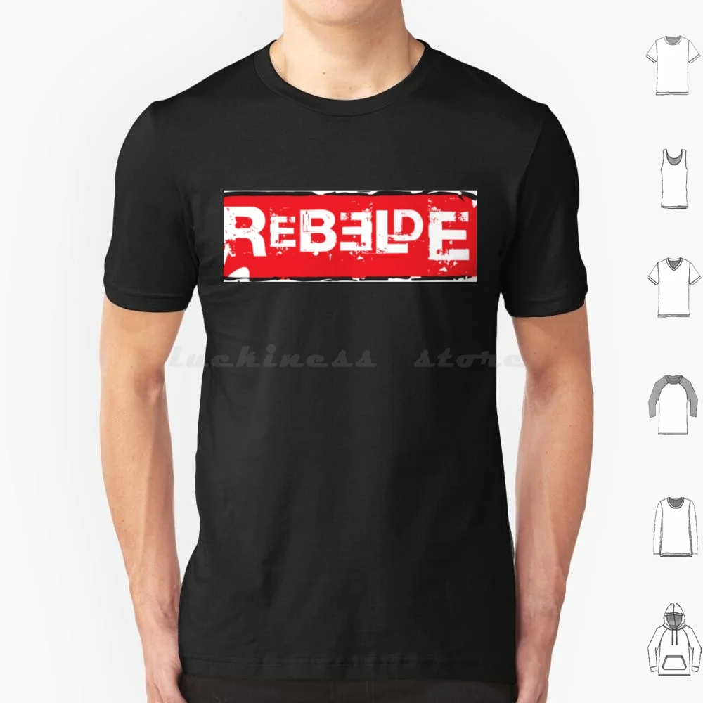 Camiseta Rebelde 6xl de algodón, camiseta moderna Rbd Rebelde, programa de música moderno en español y mexicano