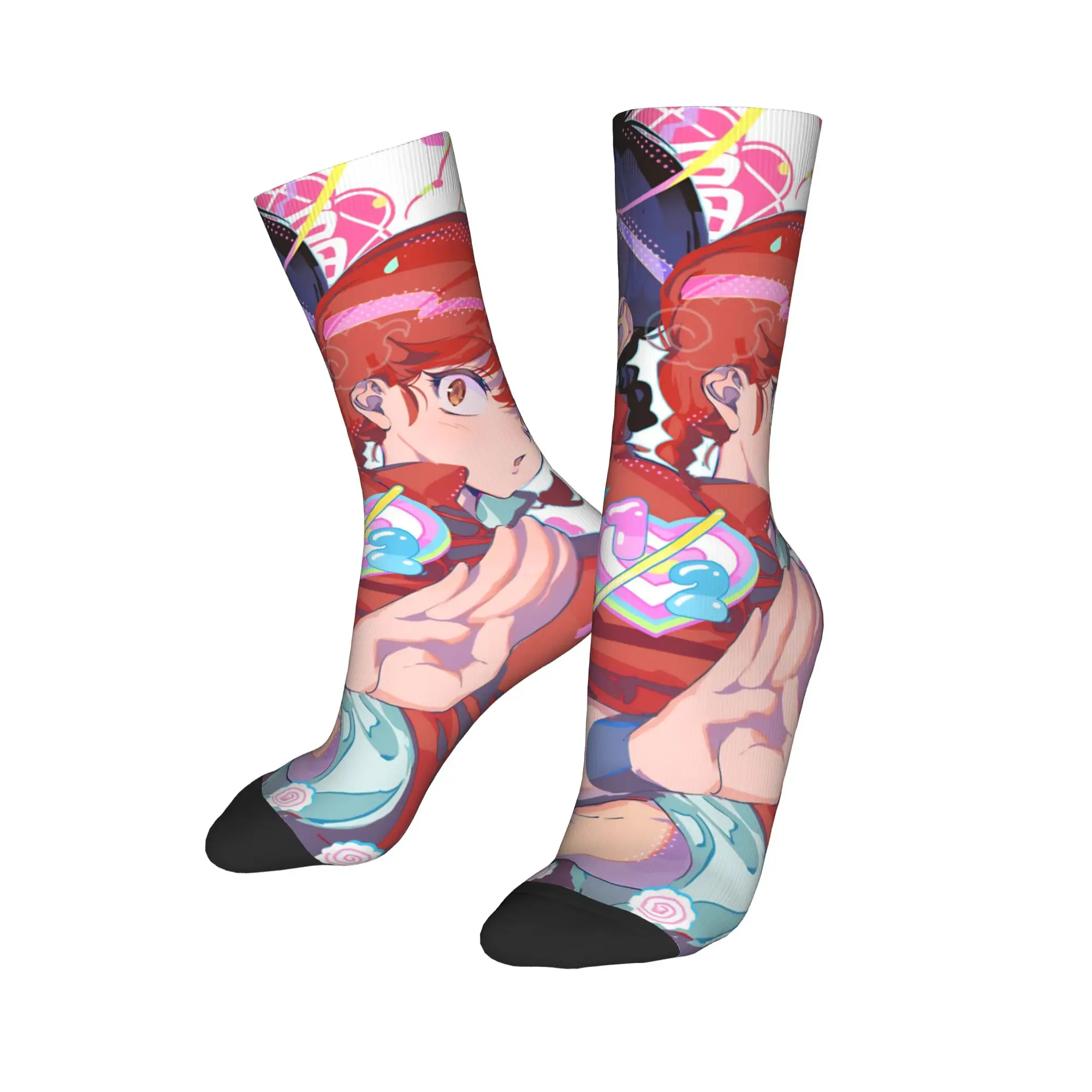 

Winter Warm Crazy Design Unisex Japanese Anime Ranma Saotome Socks Sweat Absorbing Basketball Socks