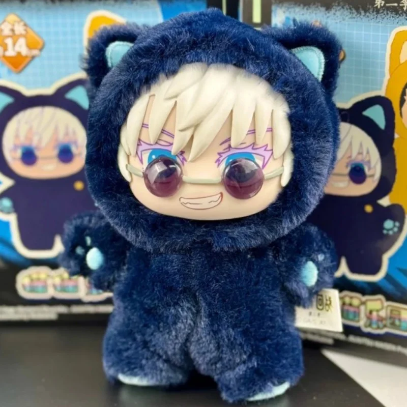 2025 جديد في المخزون Jujutsu Kaisen الموسم 2 القط بارك حفلة جوجو ساتورو صندوق أعمى أفخم دمية حقيبة قلادة نموذج جمع صندوق أعمى