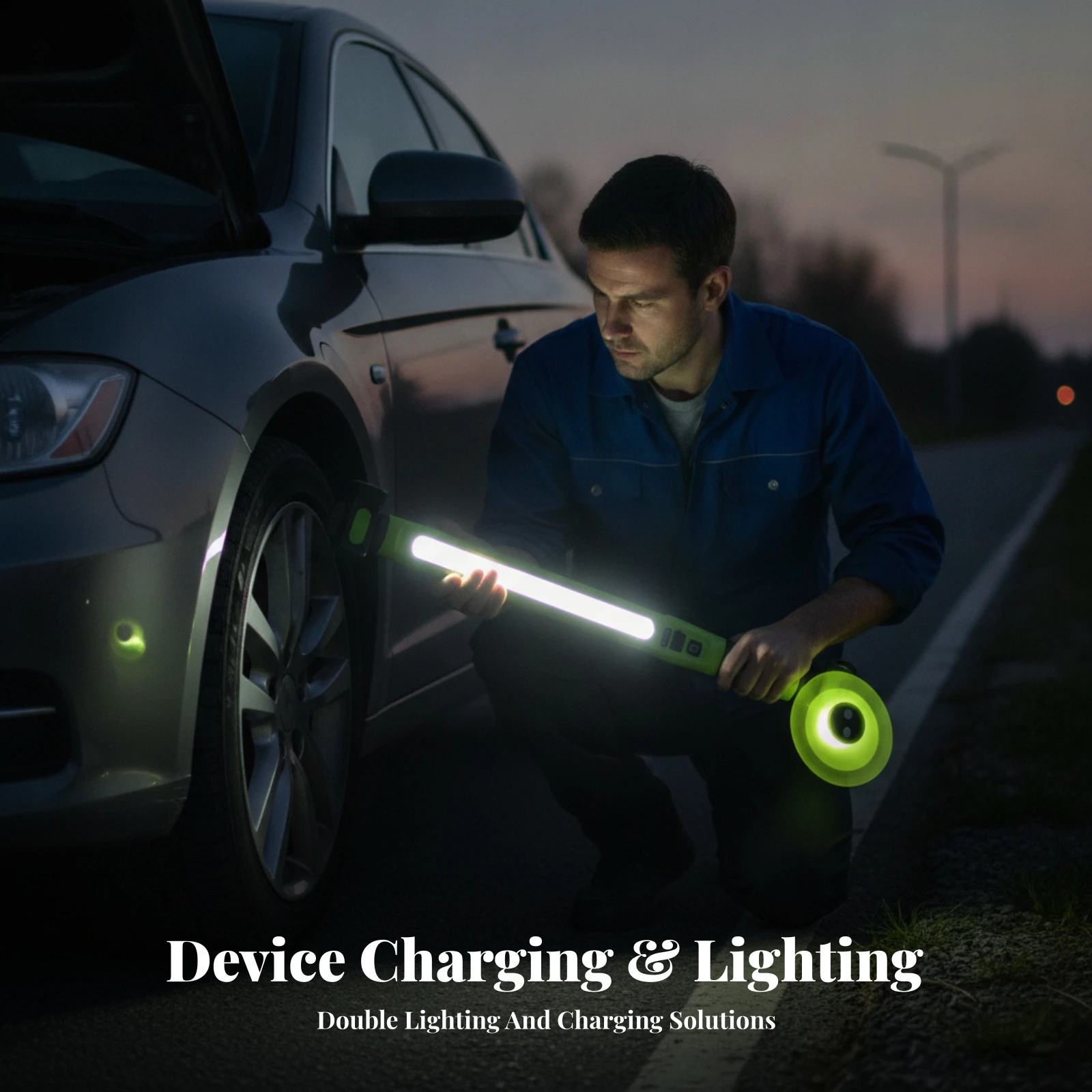 

Rechargeable Work Light Lighting Hands Free Rechargeable LED Work Light Portable Jobsite Gear Handheld for Repair
