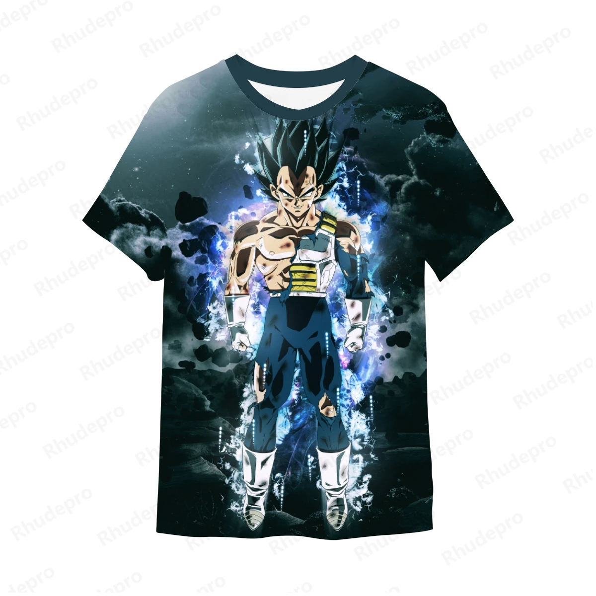 2024 Summer Men New 3D Hot Goku Vegeta All Over Print Cosplay Children Street T-Shirts Unisex Top Oversized Short sleeve