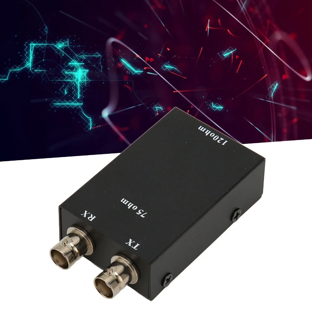 

Dual Copper Shaft Connector 75ohm BNC to 12ohm RJ45 Ethernet Heat Dissipation G.703 Converter Ethernet Adapter Security System