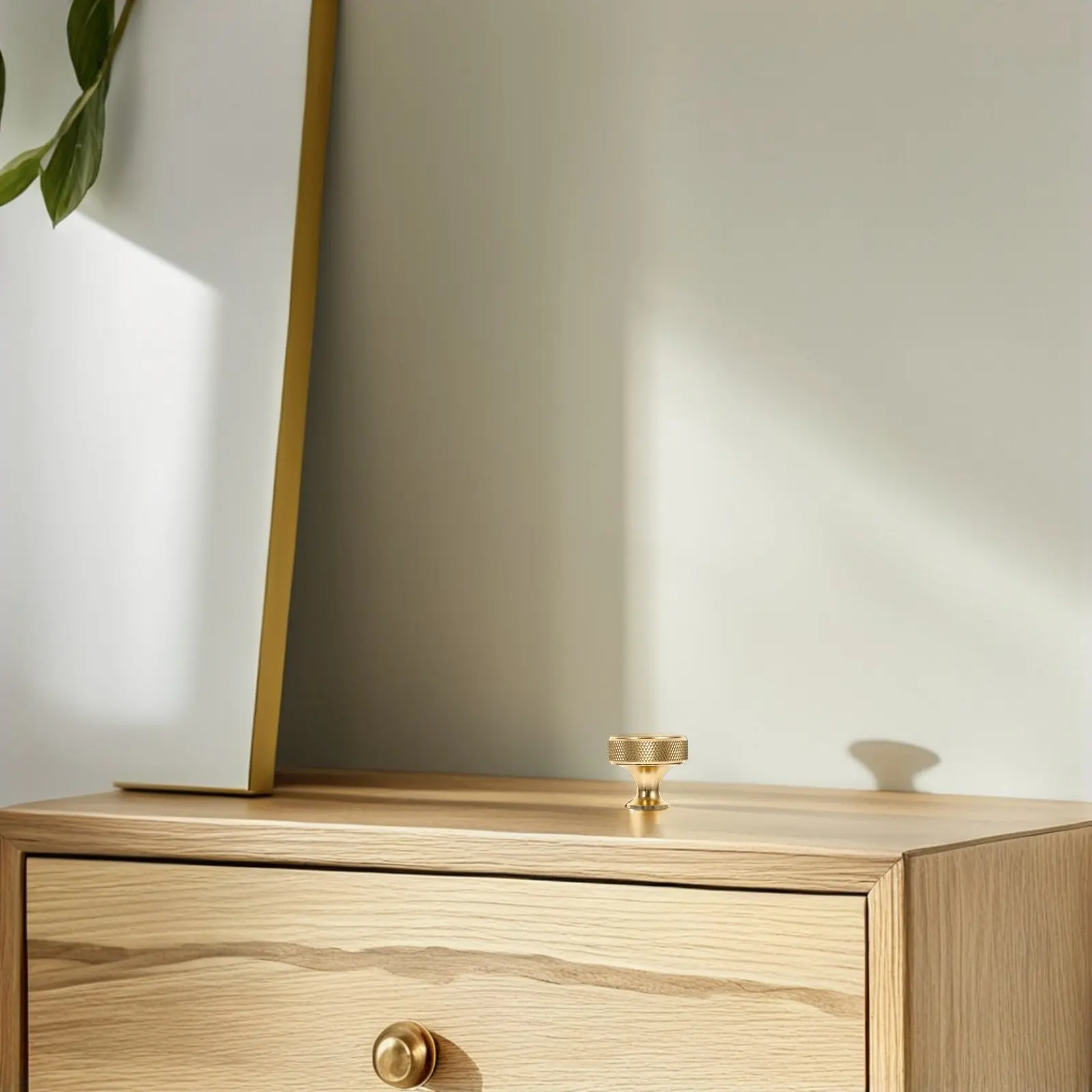 6Pcs Solid Gold Tone Round Knobs for Wardrobes Cabinets Drawers Easy Install Modern Minimalist Metal Pull Handles Light Luxury