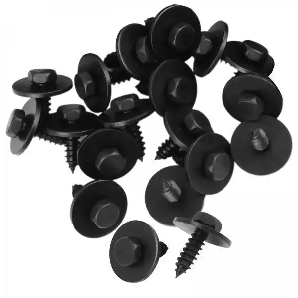 Easy Install Hex Head Screws Iron Fastener Set for Engine Mud Guard Chassis Protection Various Models