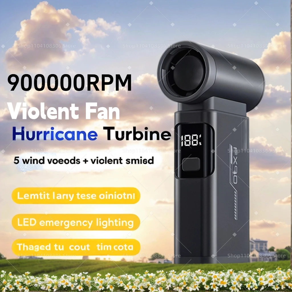 

Мощный воздушный вакуумный вентилятор, 900000 об/мин, алюминиевый бесщеточный вентилятор, тип-C, зарядка, сильный ветер, 55 м/с, ручная электрическая воздушная тряпка