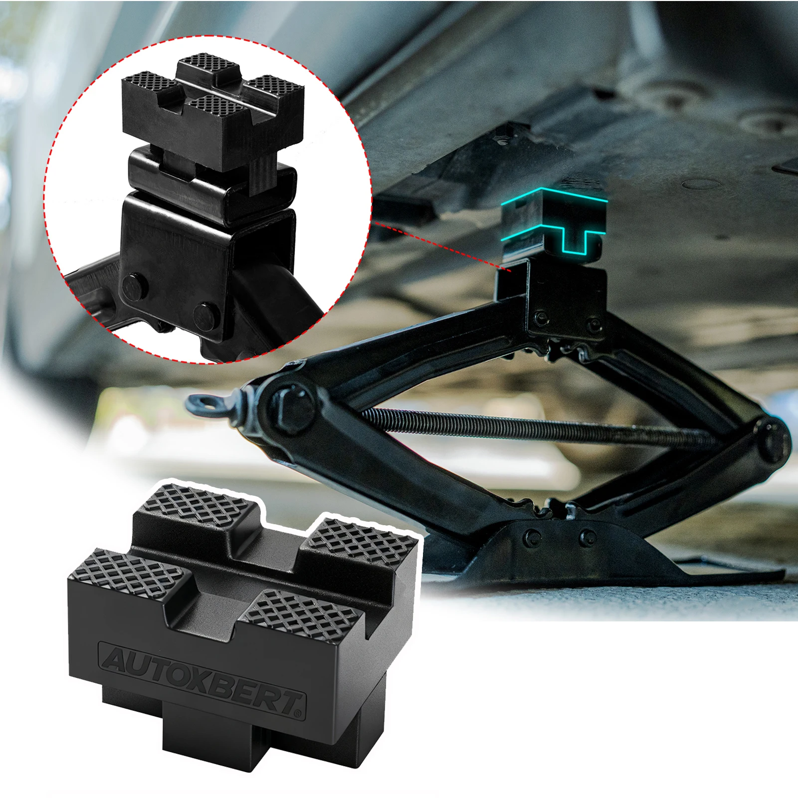 Tesoura jack almofadas de borracha pitada solda sela adaptador protetor carro elevador pneu jack tesoura jack almofada kit universal reparação pneu sobressalente