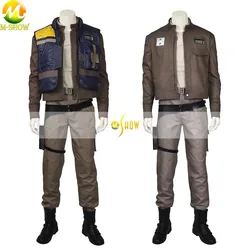 Rogue One Cassian Andor Cosplay Costume Vest Jacket T-Shirt Men Outfit for Halloween Carnival Party