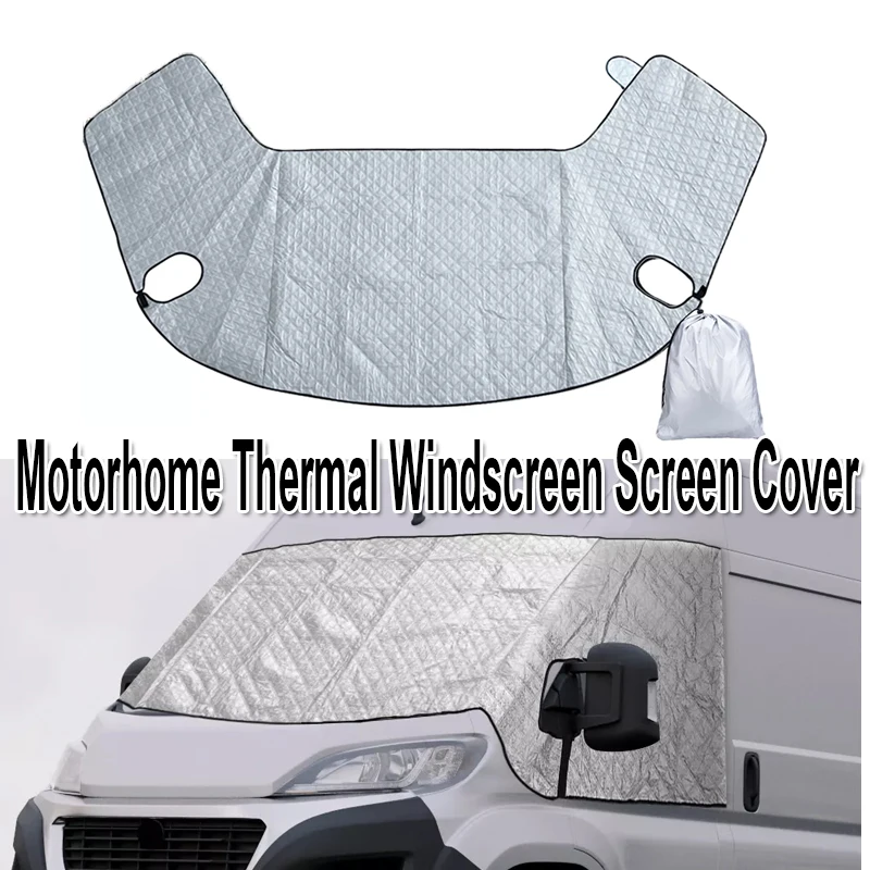 

1Pc Motorhome Thermal Windscreen Screen Cover Wrap Black Out Blinds For Fiat Ducato Peugeot Boxer Citroen Relay RV Accessories