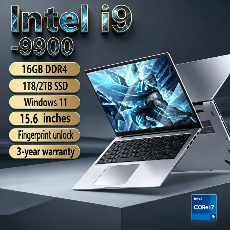 Ultra Light 15.6 Inch Slim Notebook i9 9900 CPU 120Hz IPS 32GB RAM Durable Endurance Battery Business PC