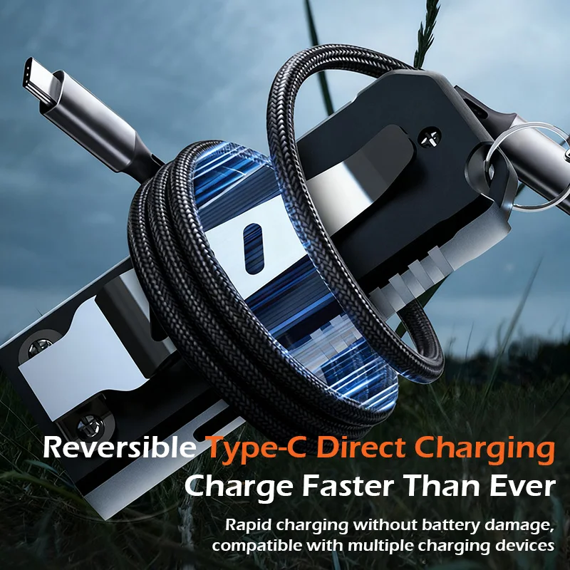 Keyring Flashlight with High-Intensity Light, Rechargeable, Ultra-Bright, Outdoor Mini Portable Multi-Functional Work Light