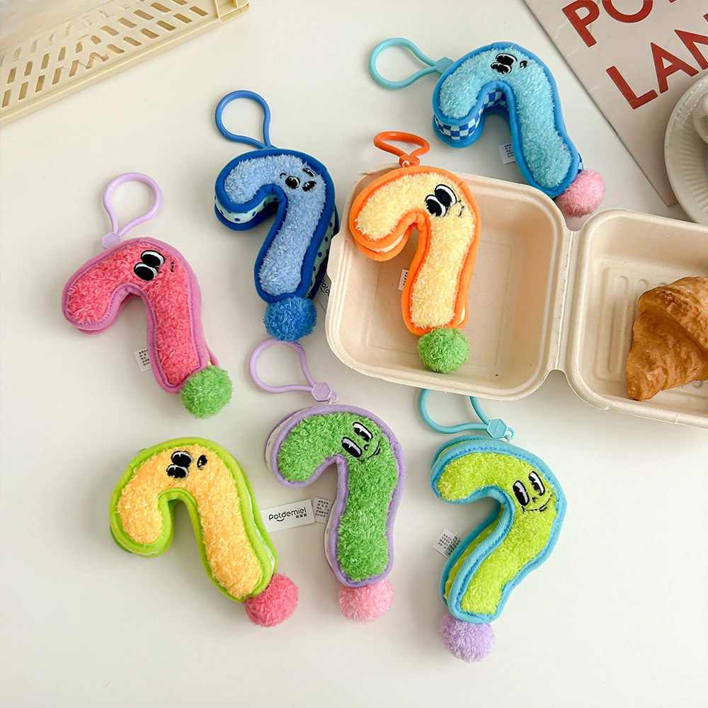 Question Mark Creative Plush Toy Pendant, Cute and Funny Toy Juguetes Exclusive Design Brithday Gift for Best Friend or Children