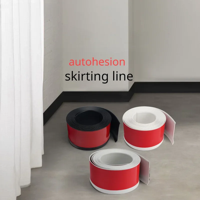 New Width 10cm Self-adhesive Decorative Strip for Skirting Corner Line  Wall Sticker Bedroom Living Room One Piece Decoration