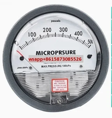 2 PCS Micro differential pressure gauge, wind pressure gauge, ward negative pressure gauge, conventional panel TM2000 series