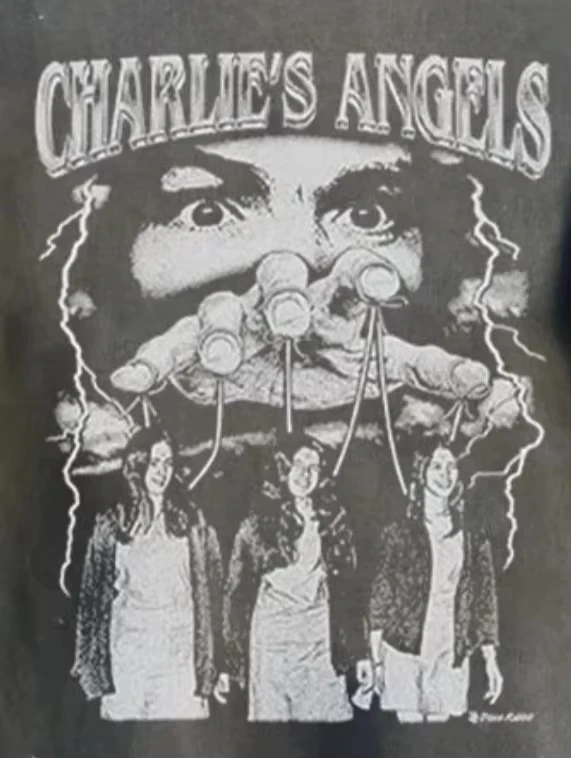 Charles Manson Family Charlie's Angels 90s Charcoal Grey T-Shirt Unisex Pure Cotton All Seasons Streetwear Base Layer t-shirts