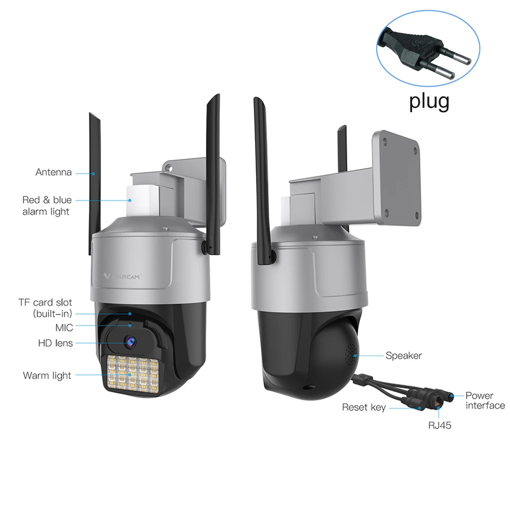 Vstarcam 4MP HD PTZ Camera Full Color Night Vision Outdoor Wifi Surveillance Home CCTV Security IP66 waterproof Cameras