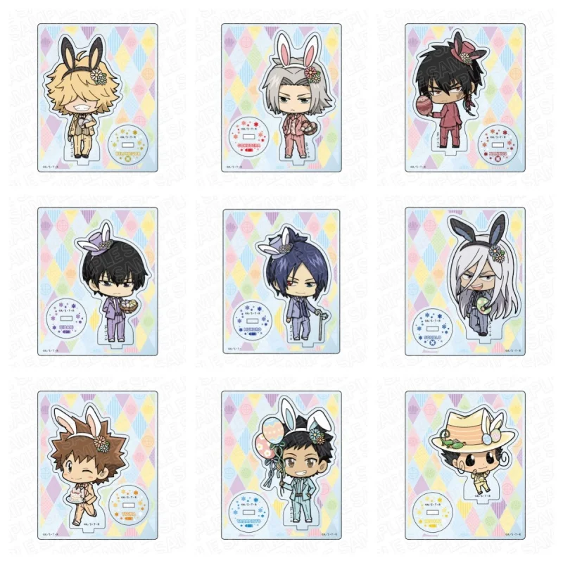 Anime HITMAN REBORN Tsunayoshi Sawada Hayato Gokudera Cosplay Acrylic Stand Figure Prop Decor Bedroom decoration