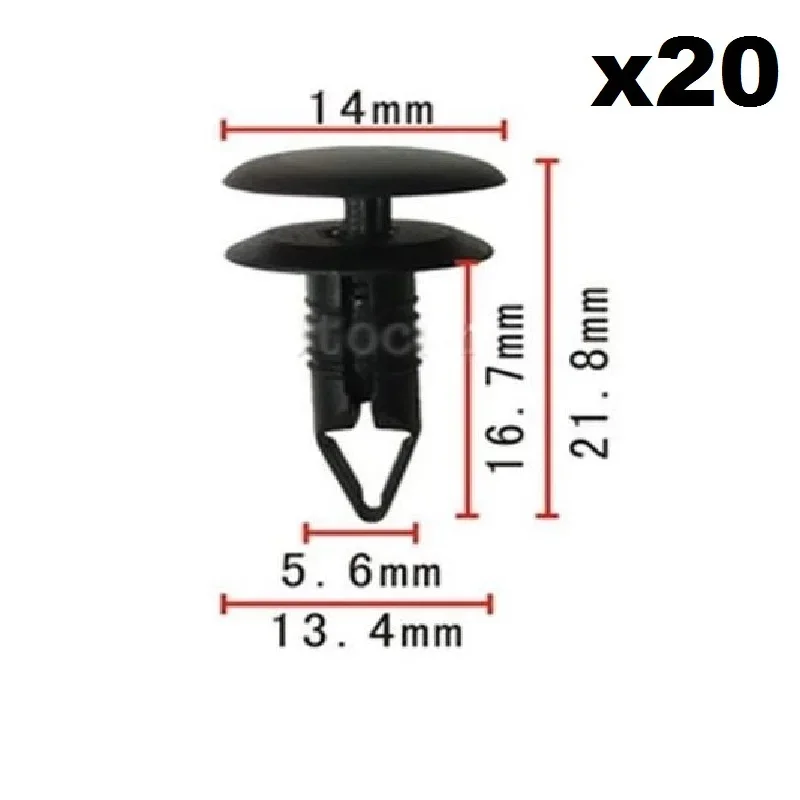 

20pcs Screw Interior Fastener Rivet Clip Retainer For Mazda MX6 / 626 For Ford For Mitsubishi OEM B101-68-252-00