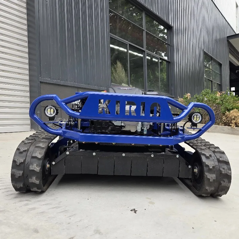 Self-Propelled Robotic Lawn Mower with Professional Drive DIY Cordless Rotary Grass Cutter Remote-controlled Crawler Lawn Mower