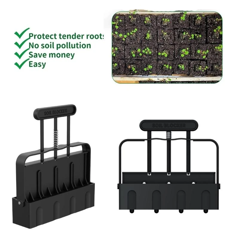 4 Cell Soil Block Maker Feed Block Maker Blocker с удобным .y5ga