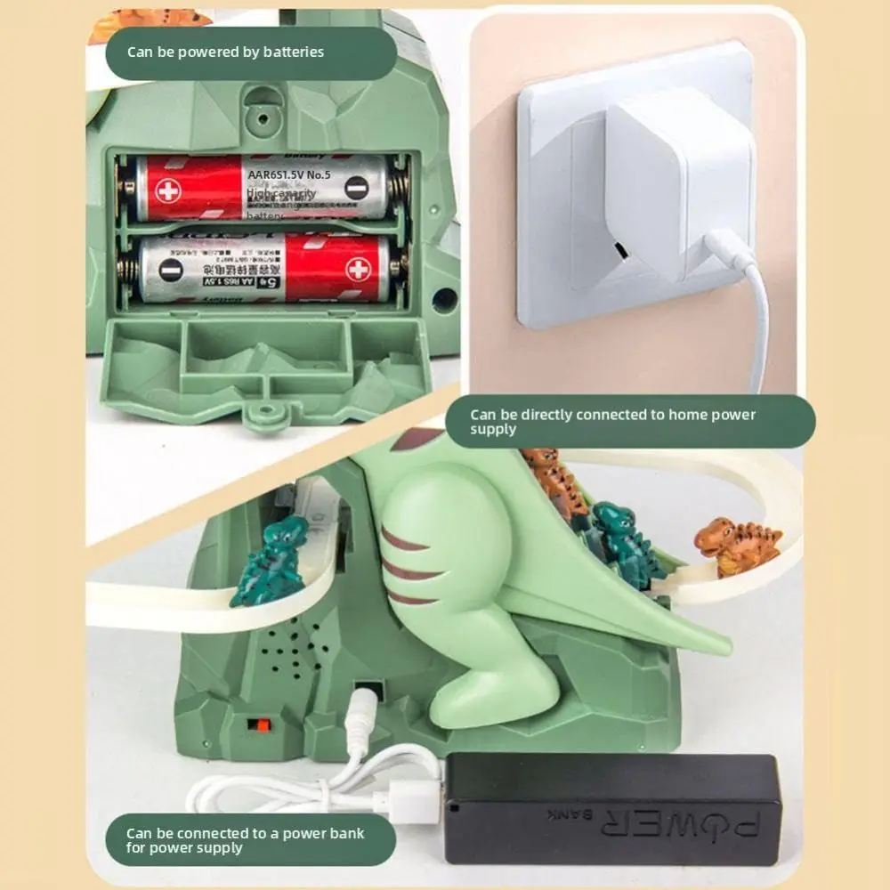 Nuovo dinosauro di plastica scala arrampicata giocattolo puzzle educativo set da gioco dinosauro scala giocattolo montagne russe giocattolo per bambini