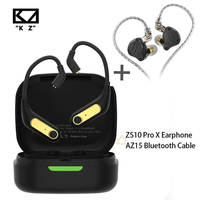 KZ AZ15 & ZS10 PRO X Wireless HiFi IEMs Music Bass Headset Wireless Bluetooth-compatible 5.2 Headphones Cable Ear-Hook