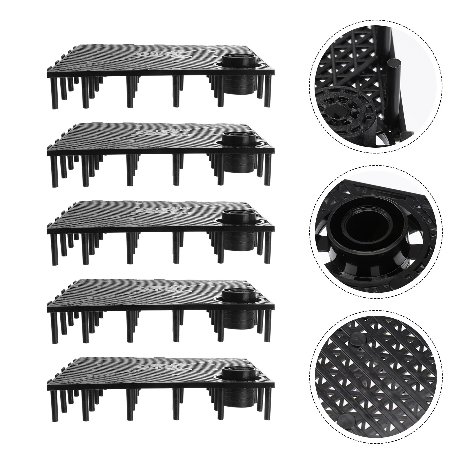 5 Pcs Fish Tank Filter Plate Filtering Board Bowl Tray Sand Dividing Boards Plastic Isolation Aquarium Plates