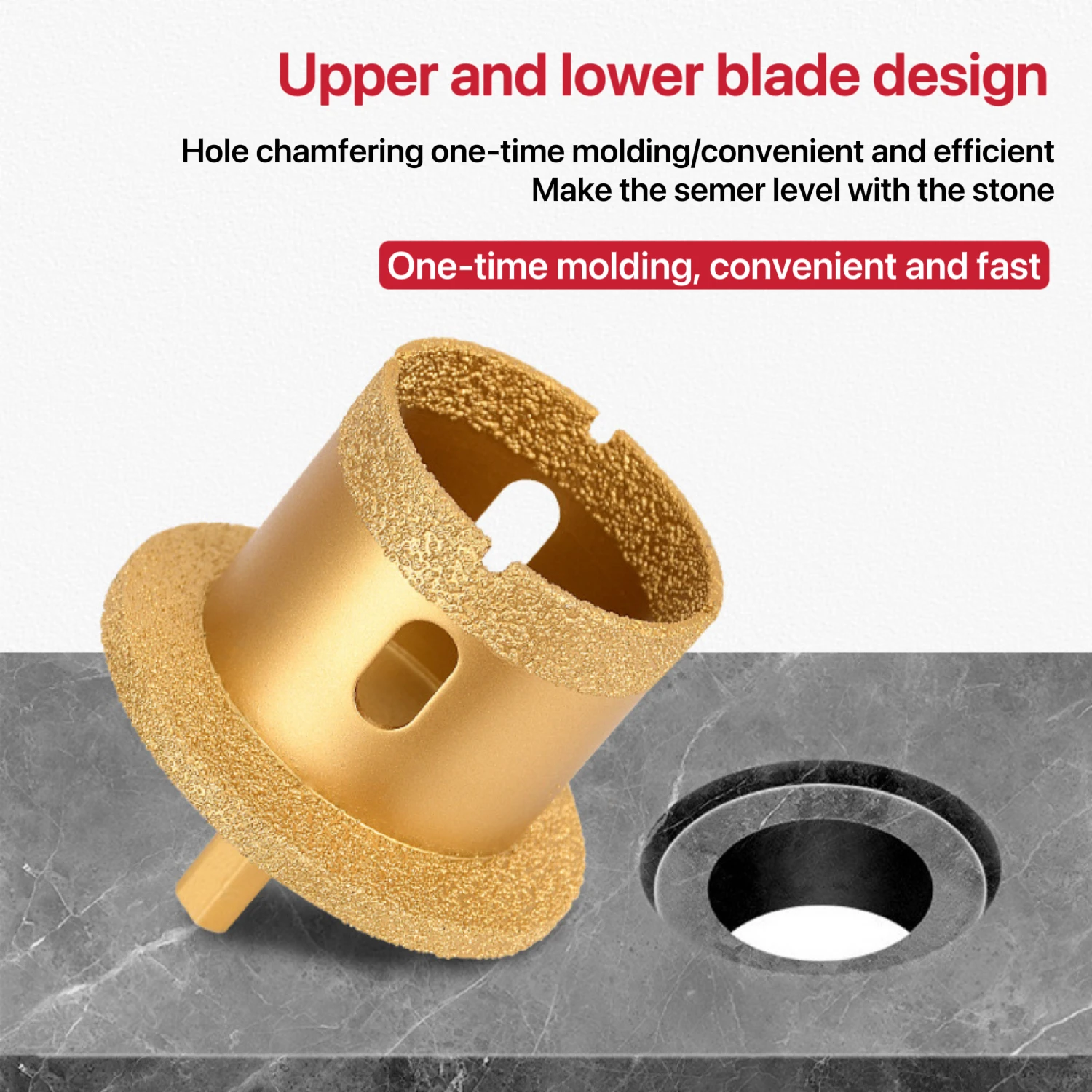 40mm/45mm/50mm  Brazed Diamond Hole Opener Drill Bit For Porcelain Ceramic Tiles Rock Marble Granite Hole Saw Opener