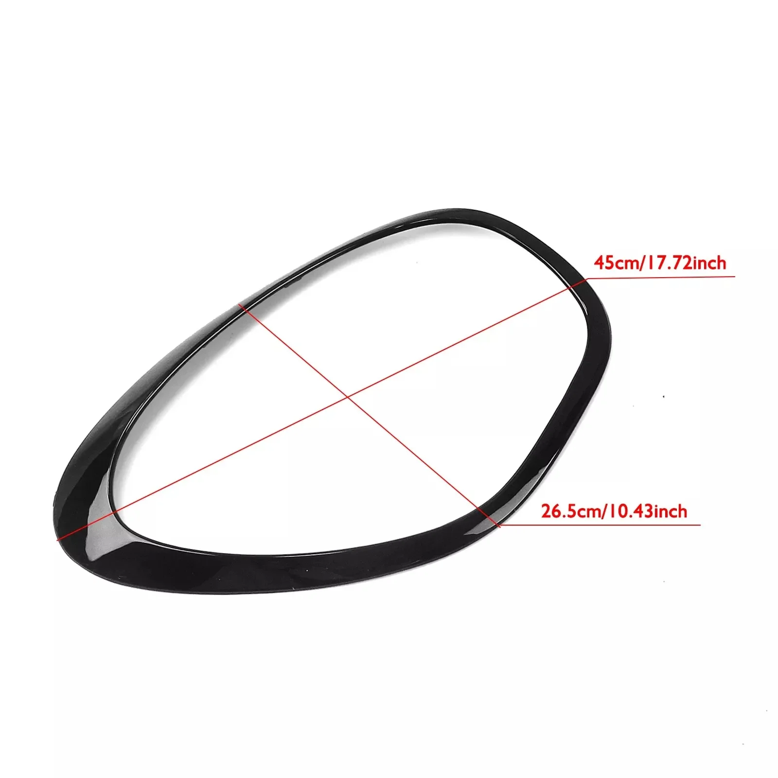 Gloss Black Car Headlight Taillight Frame Trim Ring Bezel Trim Surround Cover Fit For Mini Cooper R60 Countryman 2011-2016