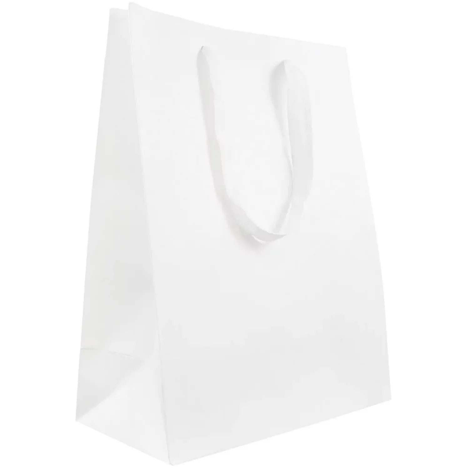 Matte Gift Bags, 10 x 13 x 5, White Kraft, 3/Pack, Large