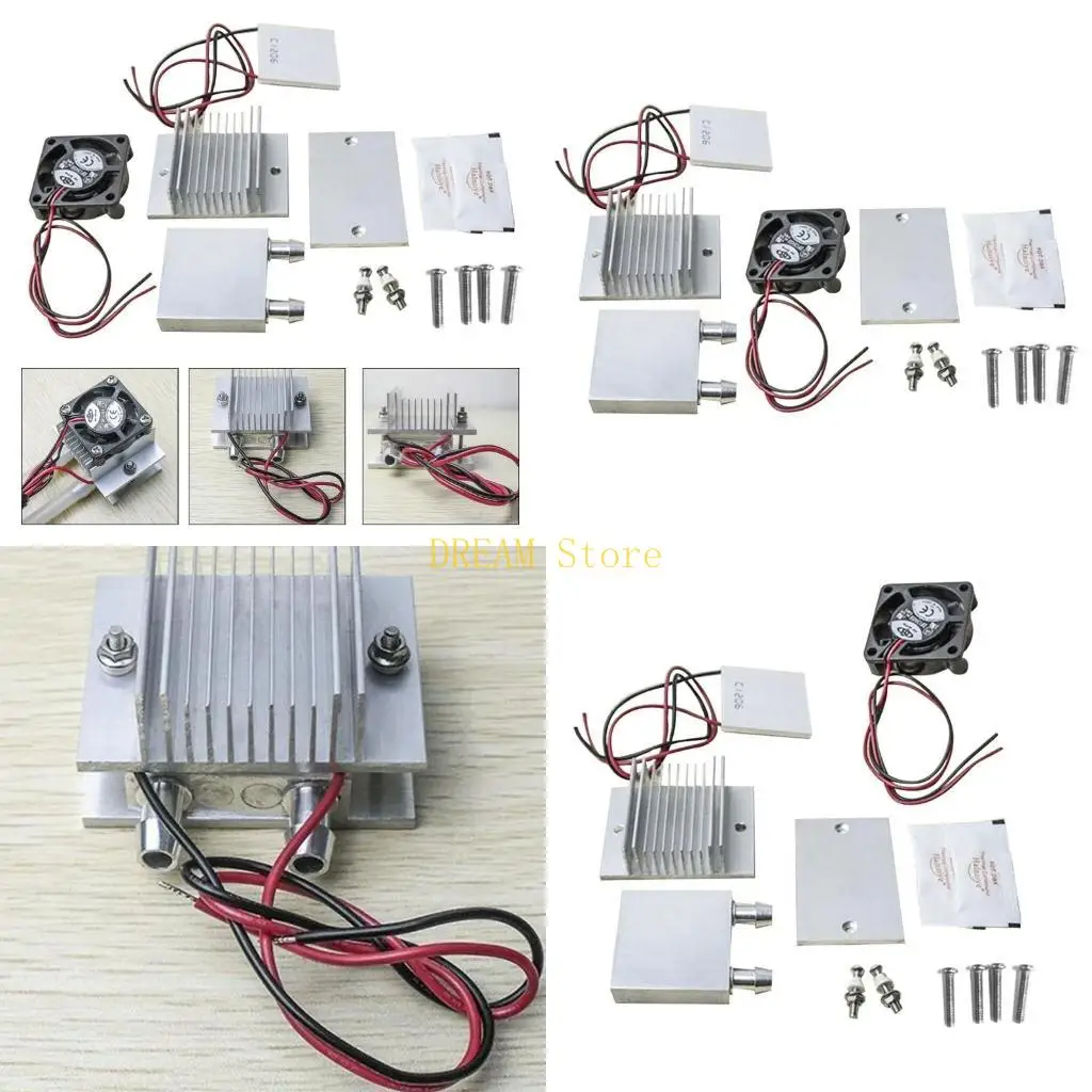 40x40MM 12V TEC1-12706 Heatsink Thermoelectric Cooler Peltier Plate Module DIY Best Sale, Cooling System Small-scale DIY Kit