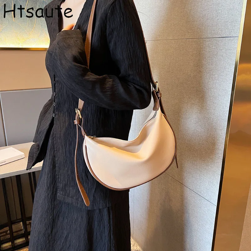 

Fashion Underarm Bags PU Leather Shoulder Bags Luxury Dumpling Shaped Crossbody Bag Ladies Shopping Tote Messenger Handbag