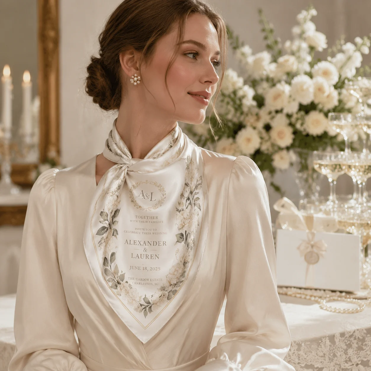 Kişiye Özel Düğün Eşarbı, Geli - Women Fashion Names incelemesi ve fiyatı