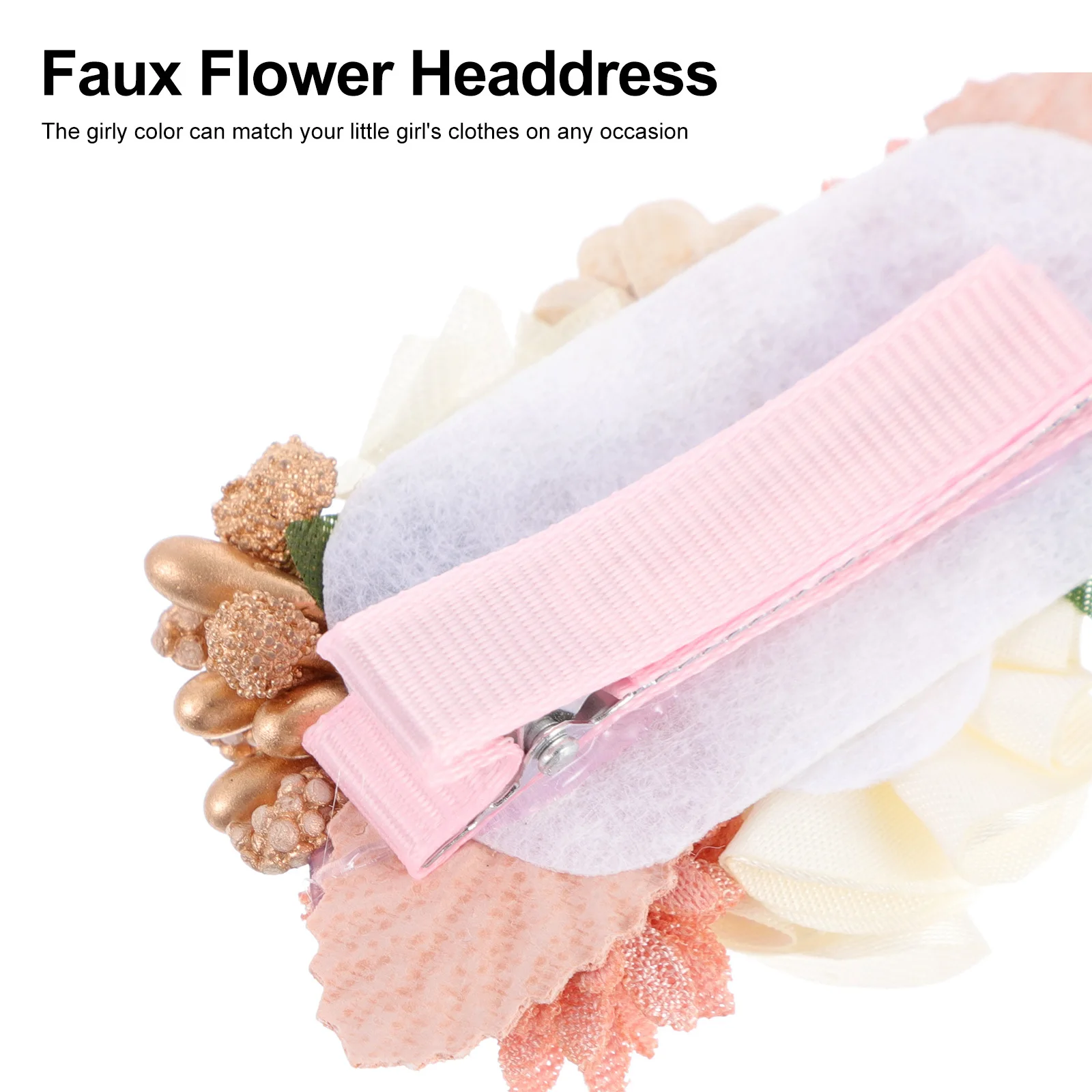 

3Pcs Floral Hairpins Premium Cloth Material for Teenagers Women Party Decorations Flower Hairpins