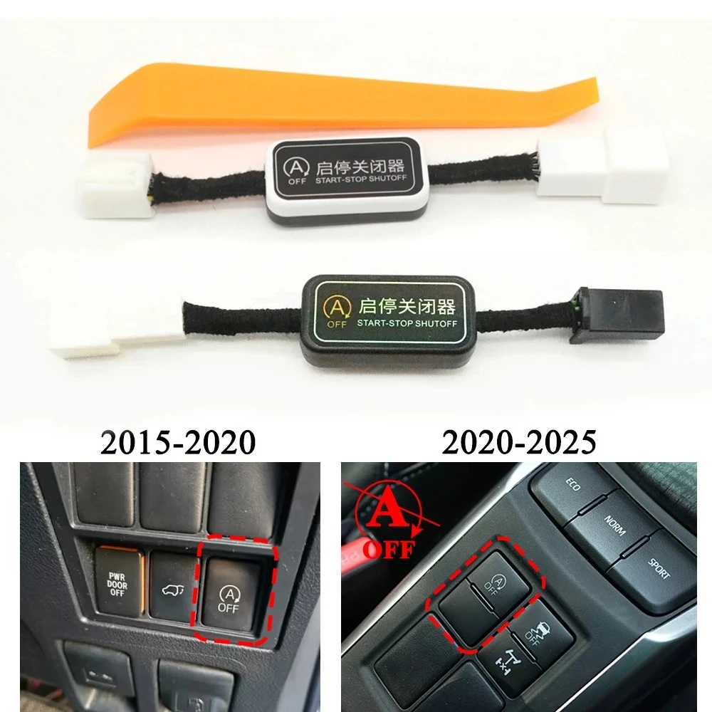 Auto Start Stop Eliminator Engine Off Disable Delete Canceller Control Device Cable Plug For Toyota Fortuner 2015-2020 2020-2025
