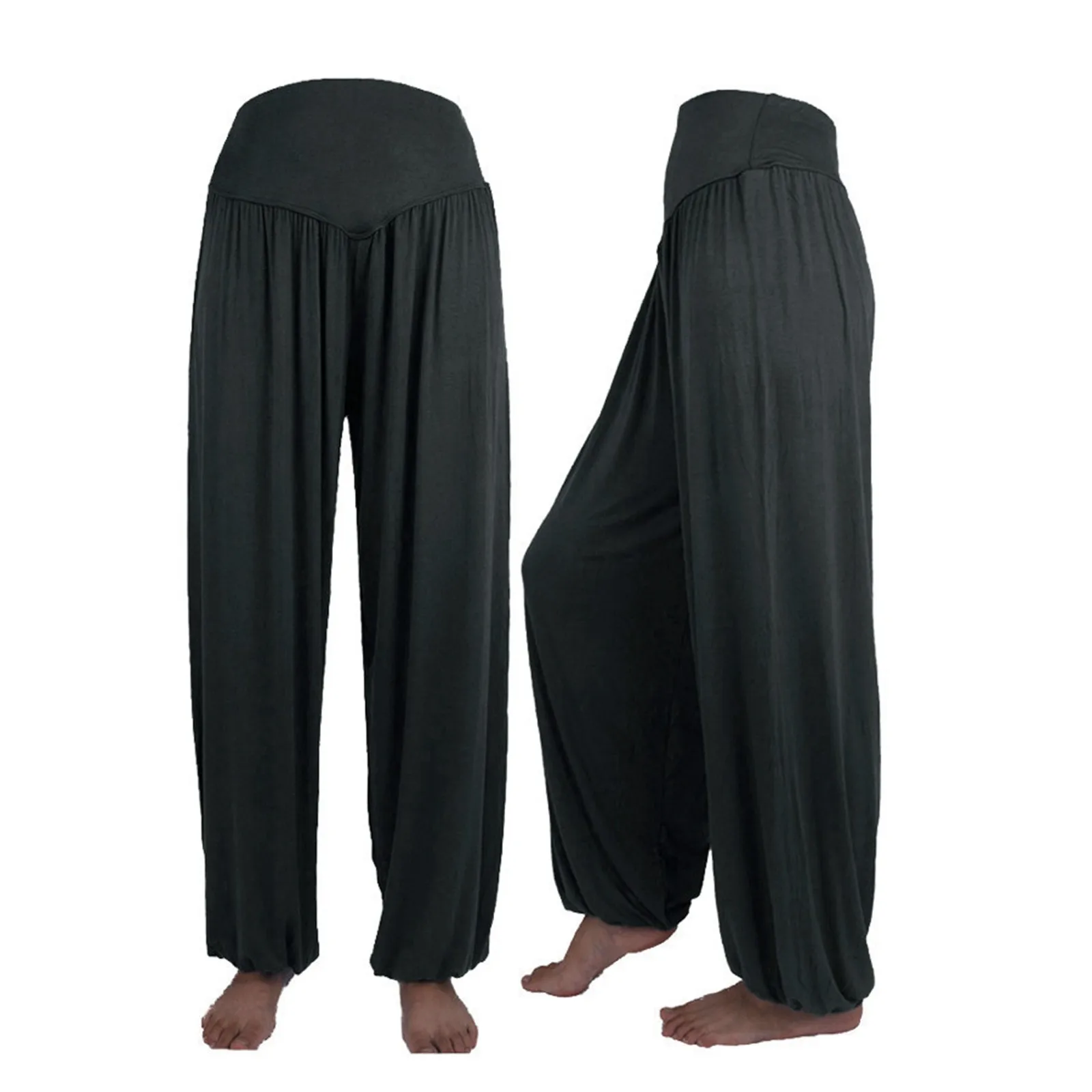 Comodi pantaloni da Yoga per donna pantaloni sportivi da ballo sportivi da Yoga in morbido cotone Casual elasticizzato da donna 2024