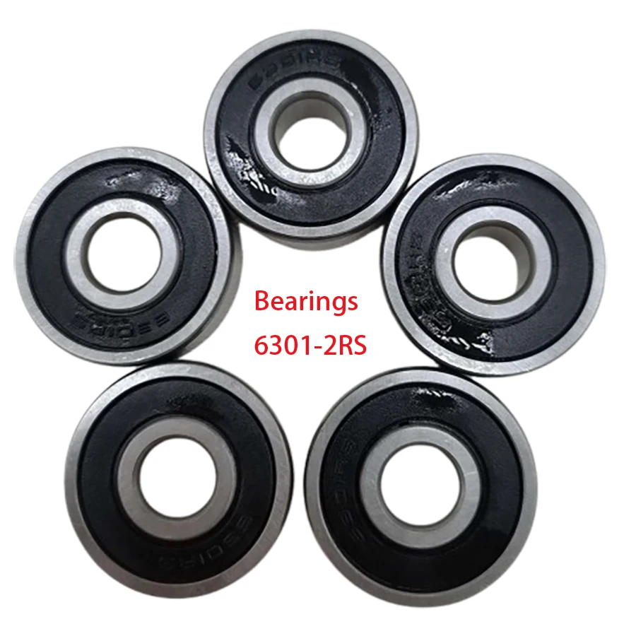 

B256 12*37*12(mm) Bearings 6301-2RS Chrome Steel Deep Groove Bearing For GN125,GS125 ,HJ125,EN125-2F 2A 2E 3F 3E 3A 5PCS/Lot