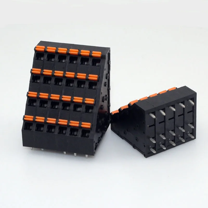 100PIN BALCK 5.0MM pitch Spring Terminal Block FOUR ROW COMPACT TYPE SCREWLESS MC-FTP5.0AXXP CONNECTOR