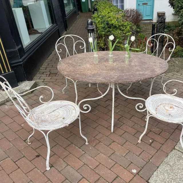 Juego de mesa y silla de comedor para Patio y café, popular, mercado europeo de EE. UU., muebles de jardín para exteriores