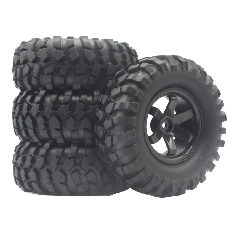 

4Pcs 96mm RC Monster Truck Buggy Wheels Tires 12mm Hex Hub for MJX 1/10 RC Crawler Car Upgrade Accessories