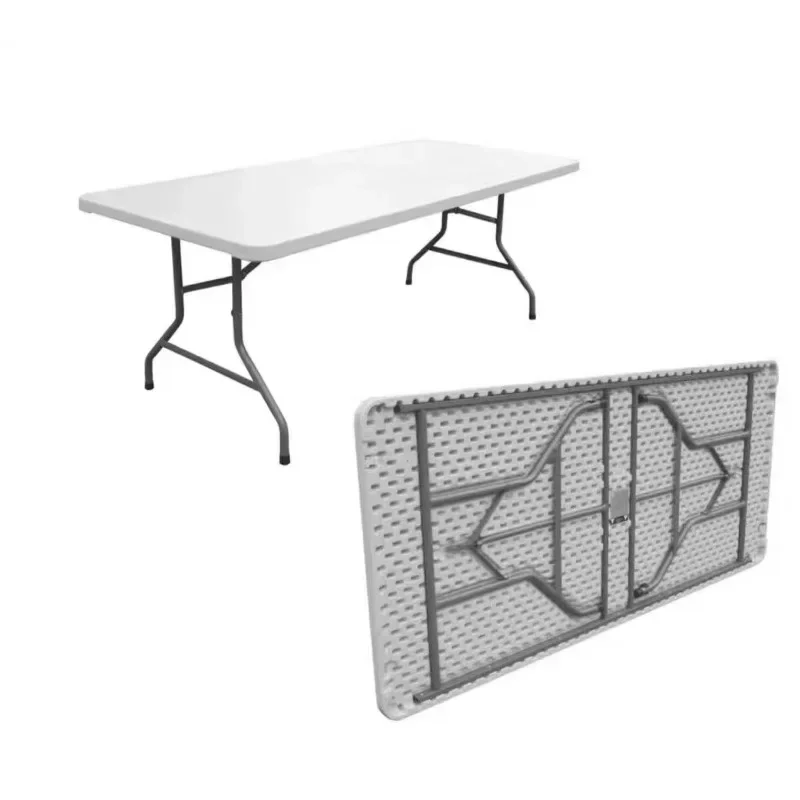 

Rectangular Dining Banquet Picnic Plastic Folding Outdoor Table 5 '6' 8 '