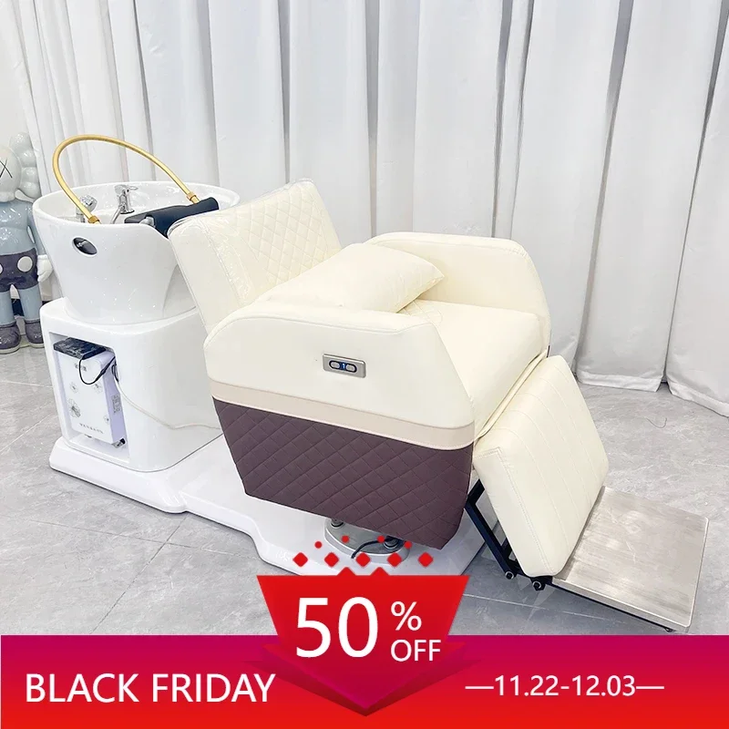 Shampoo Backwash Units Chair Hair Salon Men's Shaving Spa Bed Pedicure Foot Salons Commercial Beauty Washing Chairs Stretcher